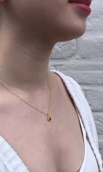 Sapphire September Birthstone Rose Gold Necklace
