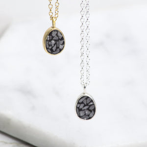 
            
                Load image into Gallery viewer, Crushed Diamond Gold And Silver Birthstone Necklaces
            
        