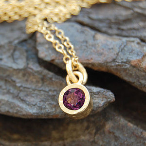 
            
                Load image into Gallery viewer, Amethyst Gold February Birthstone Pendant Necklace
            
        
