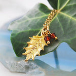 Garnet Birthstone Rose Gold Necklace
