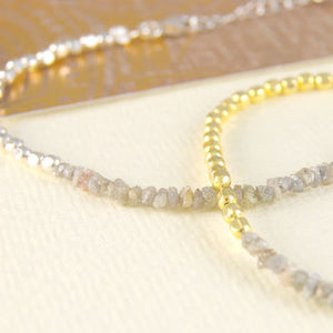 Gold/Silver Single Champagne Diamond Bracelet