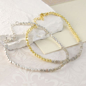 Gold/Silver Single Champagne Diamond Bracelet