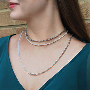 Labradorite And Moonstone Single Gemstone Necklace