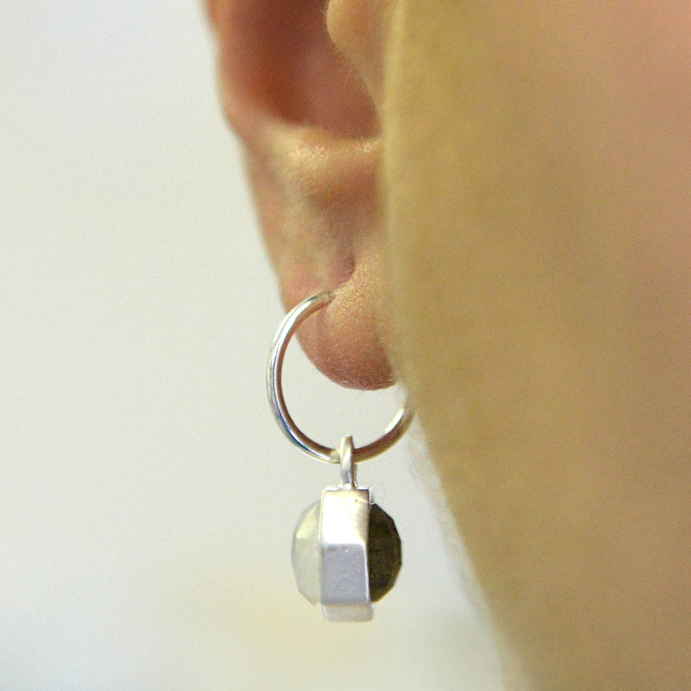 Reversible Labradorite Moonstone Earrings